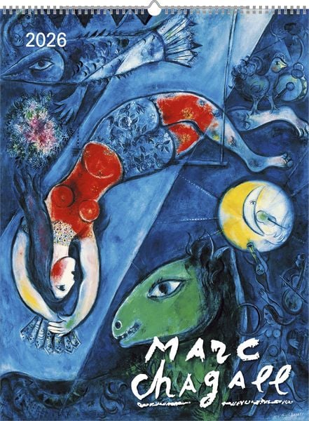 Marc Chagall 2026 - Bild-Kalender 42x56 cm - Kunst-Kalender - 5-Farbdruck - Wand-Kalender - Malerei - Alpha Edition