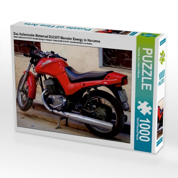 CALVENDO Puzzle Das italienische Motorrad DUCATI Monster Energy in Havanna 1000 Teile Lege-Größe 64 × 48 cm Foto-Puzzle für glückliche Stunden