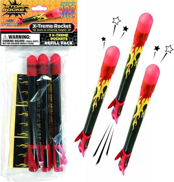 Stomp Rocket Ersatzraketen für Stomp Rocket X-Treme