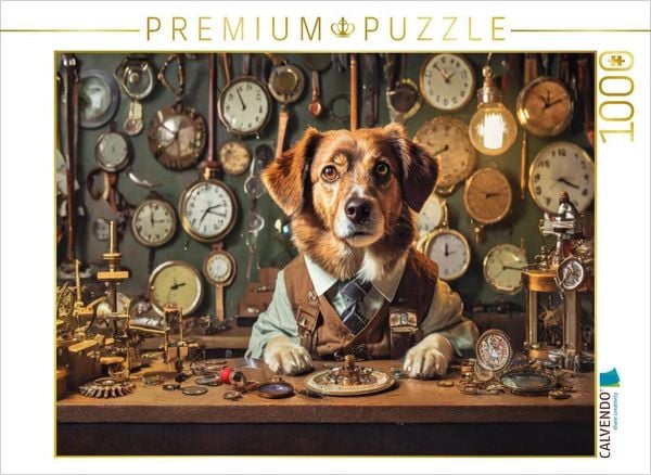 CALVENDO Puzzle Der Uhrmacher 1000 Teile Lege-Größe 64x48cm Foto-Puzzle für glückliche Stunden