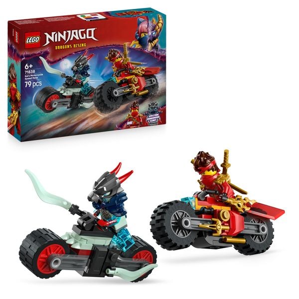 LEGO NINJAGO Kais Motorradrennen - Set mit Ninja-Bikes - 71838