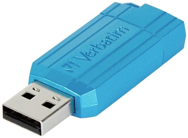 Verbatim USB DRIVE 2.0 PINSTRIPE USB-Stick 64GB Blau 49961 USB-A (USB 2.0)