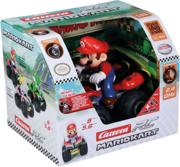 2,4GHz Mario Kart(TM), Mario - Quad, Carrera RC Ferngesteuertes Auto