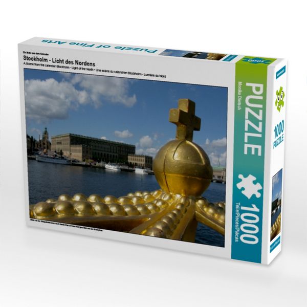 CALVENDO Puzzle Ein Motiv aus dem Kalender Stockholm - Licht des Nordens 1000 Teile Lege-Größe 64x48cm Foto-Puzzle für glückliche Stunden