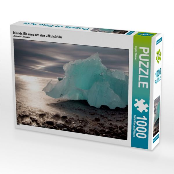 CALVENDO Puzzle Islands Eis rund um den Jökulsàrlòn 1000 Teile Lege-Größe 64x48cm Foto-Puzzle für glückliche Stunden