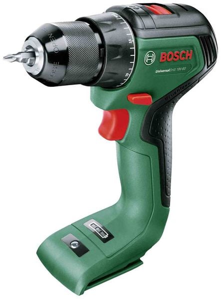 Bosch Home and Garden UniversalDrill 18V-60 06039D7000 Akku-Bohrschrauber, Akku-Schrauber 18 V 2.0 Ah Li-Ion ohne Akku, ohne Ladegerät