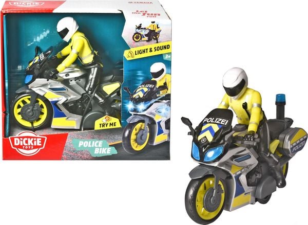 Dickie Toys Motorrad Modell Police Bike Fertigmodell Motorrad Modell