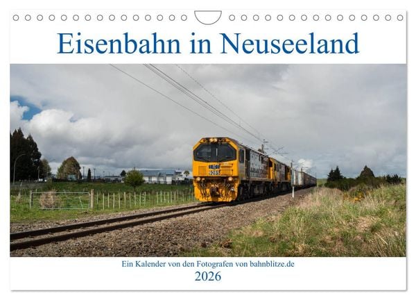 Eisenbahn in Neuseeland (Wandkalender 2026 DIN A4 quer), CALVENDO Monatskalender