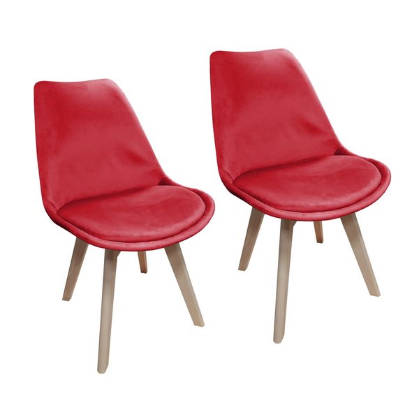 HTI-Living Stuhl Atlanta Velvet Uni 2er-Set Stuhl Atlanta Velvet Uni 2er-Set