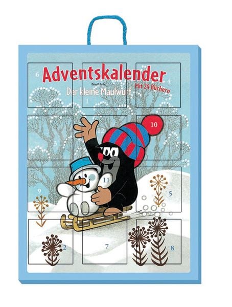 TRÖTSCH - Adventskalender 'Der kleine Maulwurf' Weihnachtskalender mit 24 Beschäftigungsbüchern