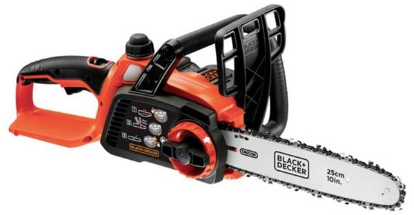 Black & Decker Akku Akku-Kettensäge inkl. Akku, inkl. Ladegerät Schwertlänge 250mm
