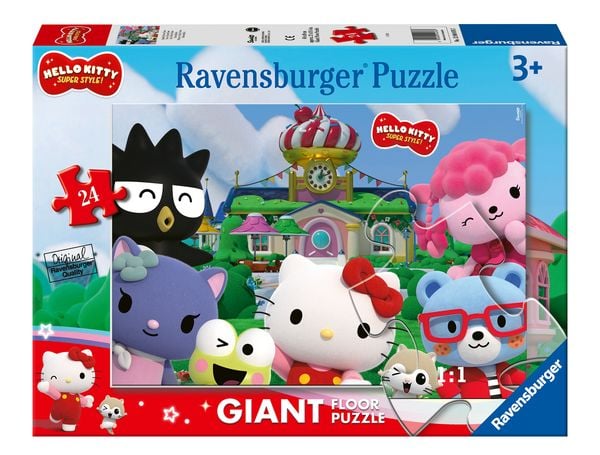 Kinderpuzzle 24 Teile - Hello Kitty - Spaß in Cherry Town