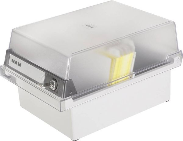 HAN 966-S-631 Karteikasten Lichtgrau max. Anzahl der Karten: 800 Karten DIN A6 quer
