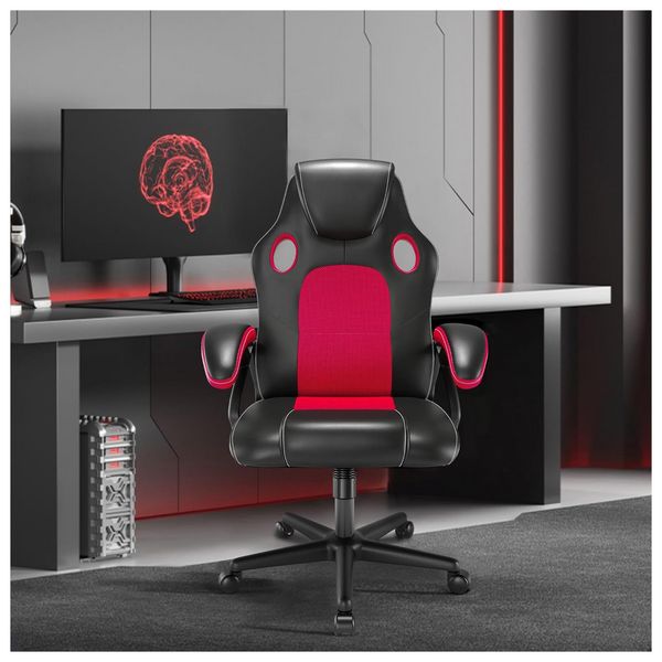 HTI-Living Drehstuhl Daytona Eco rot PVC Drehstuhl Daytona Eco rot PVC