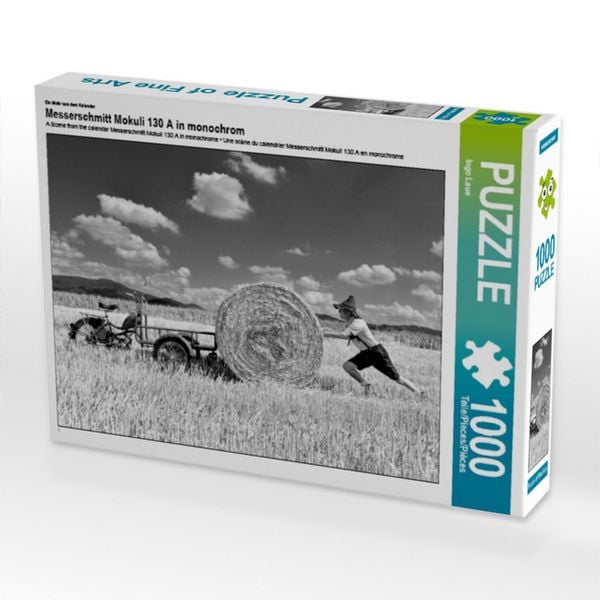CALVENDO Puzzle Ein Motiv aus dem Kalender Messerschmitt Mokuli 130 A in monochrom 1000 Teile Puzzle quer 1000 Teile Lege-Größe 64 × 48 cm Foto-Puzzle für glückliche Stunden