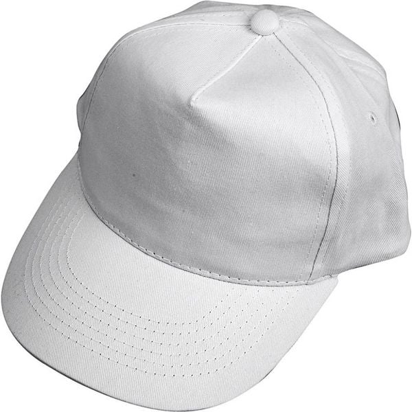 Creativ Company Kappen und Mützen Cap, Weiß, 49,5-56 cm, 1 Stück