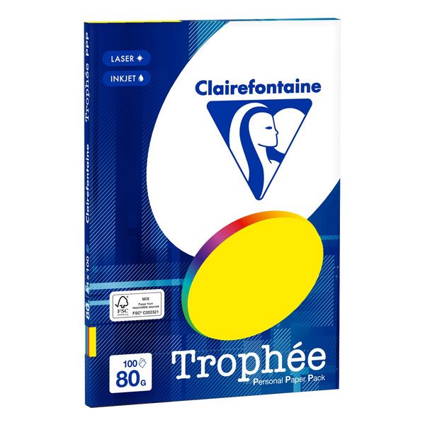 Clairefontaine Kopierpapier 80g/m² mehrfarbig DIN A4 5x20 Blatt