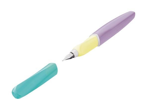 Pelikan Füller Twist Color Blocking light P457 Feder M türkis/violett/gelb Faltschachtel