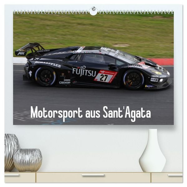 Motorsport aus Sant’Agata (hochwertiger Premium Wandkalender 2025 DIN A2 quer), Kunstdruck in Hochglanz