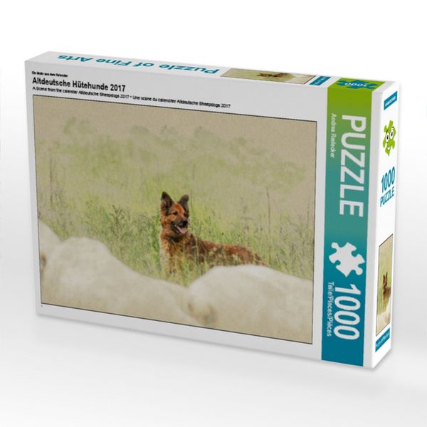 CALVENDO Puzzle Ein Motiv aus dem Kalender Altdeutsche Hütehunde 2017 1000 Teile Lege-Größe 64x48cm Foto-Puzzle für glückliche Stunden