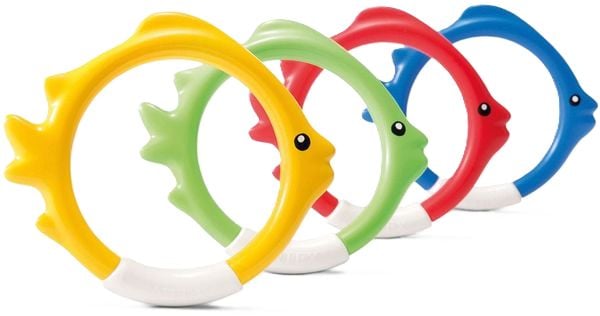 Intex Tauchringe ''Fish Ring'', 4er Set, 4 Farben