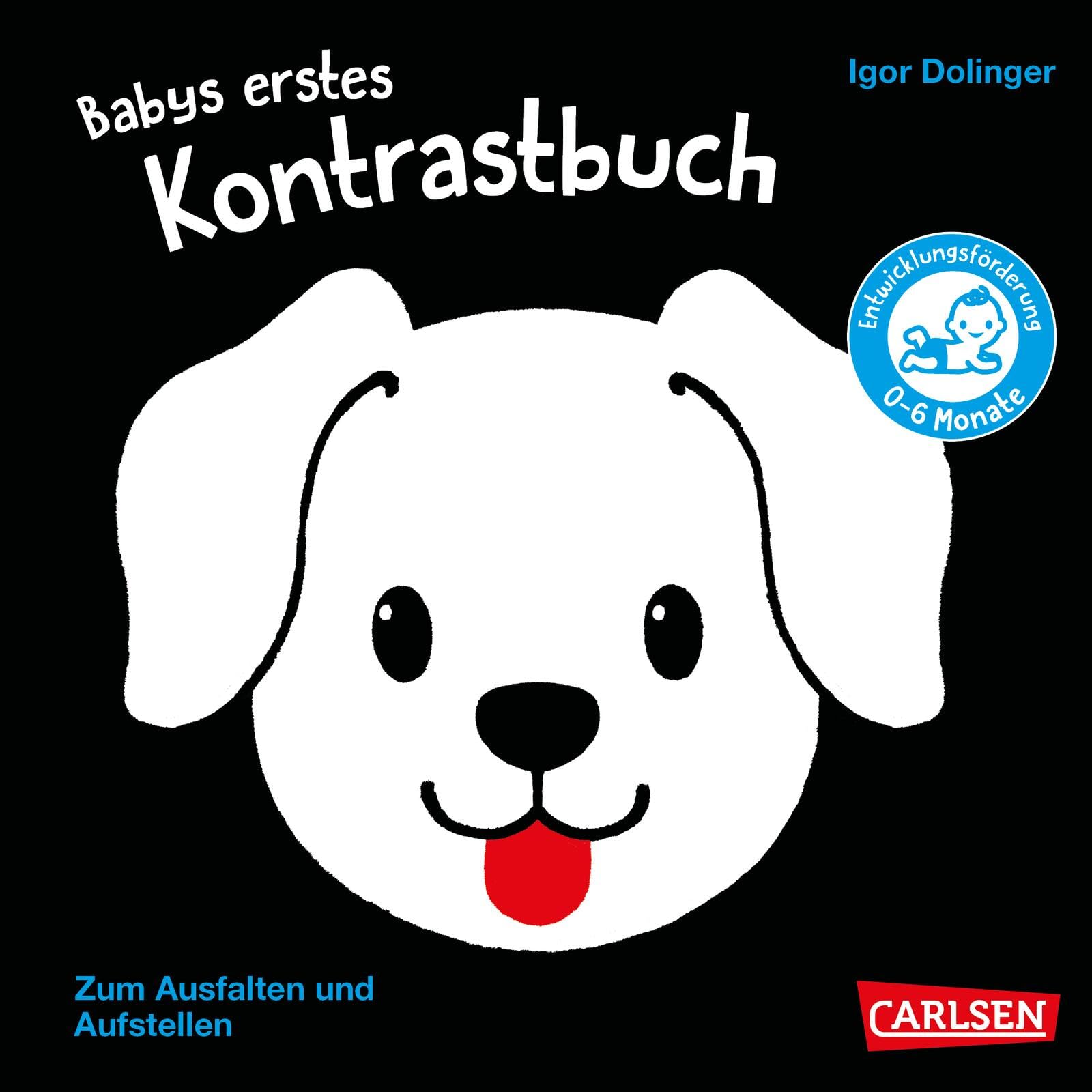 Babys erstes Kontrastbuch: Leporello zum Ausfalten und Aufstellen | Für Säuglinge und Babys bis 6 Monate