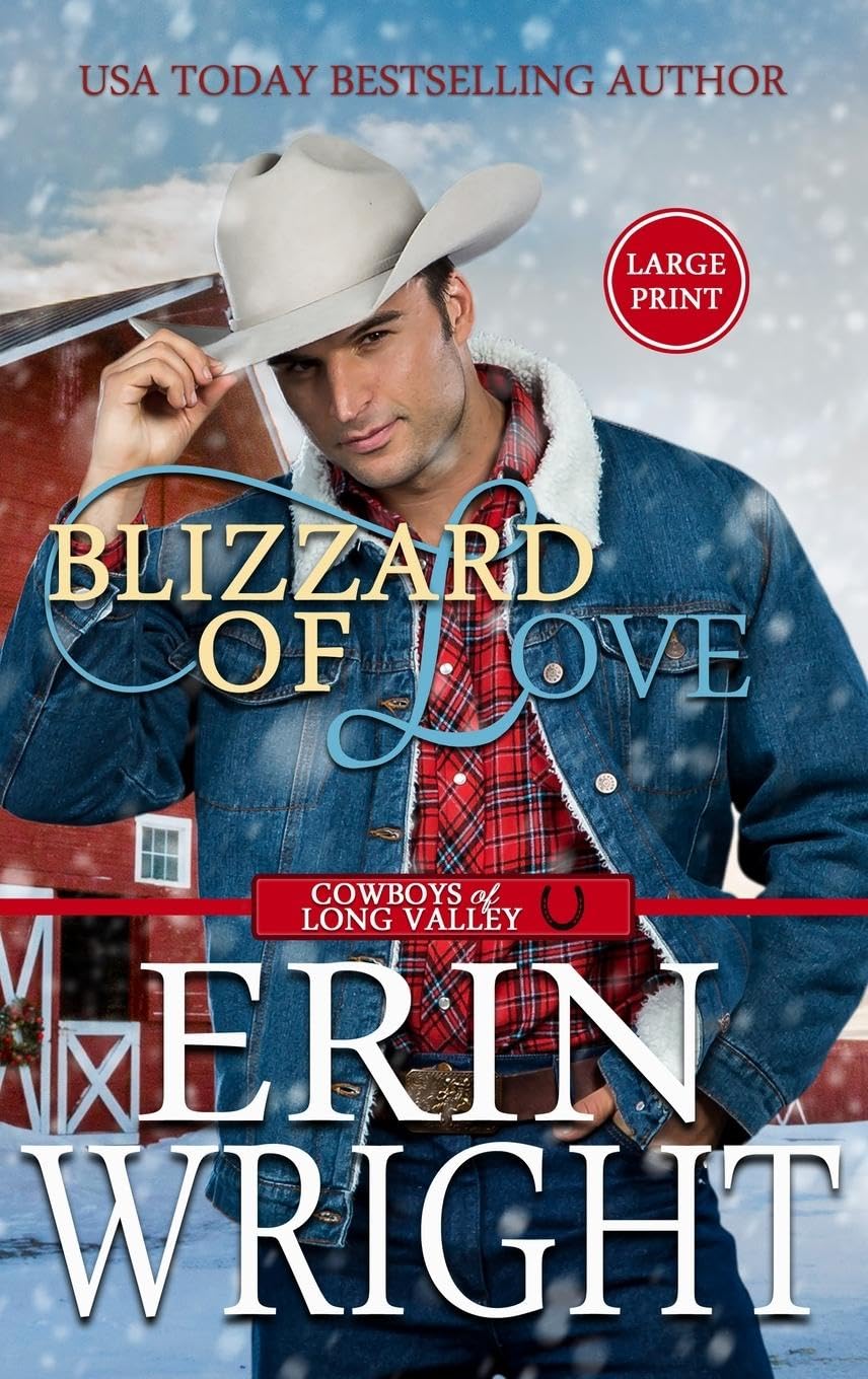 Blizzard of Love: A Christmas Holiday Western Romance (Large Print - Hardcover) (Cowboys of Long Valley Romance - Large Print Hardcover, Band 2)