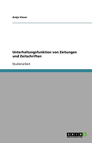 Unterhaltungsfunktion von Zeitungen und Zeitschriften