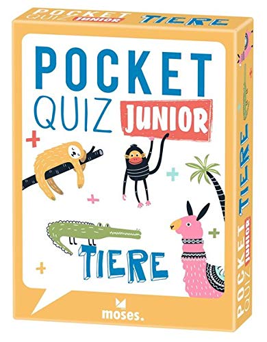 moses. Pocket Quiz Junior Tiere | Das Wissensspiel rund um die spannende Welt der Tiere | Für Kinder ab 8 Jahren