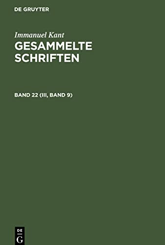 Gesammelte Schriften, Band 22(III, Band 9), Gesammelte Schriften Band 22(III, Band 9): Handschriftlicher Nachlass