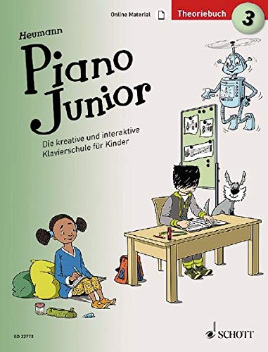 Piano Junior: Theoriebuch 3: Die kreative und interaktive Klavierschule für Kinder. Band 3. Klavier. (Piano Junior - deutsche Ausgabe)