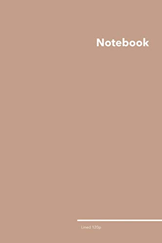 Lined College Ruled Notebook: Stylish Sierra Brown College Ruled Notebook, 120 Lined Pages 6 x 9 inches Standard Size Journal | Softcover