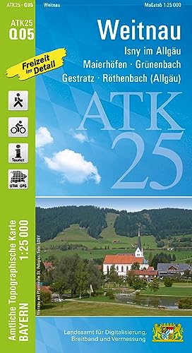 ATK25-Q05 Weitnau (Amtliche Topographische Karte 1:25000): Isny im Allgäu, Maierhöfen, Grünenbach, Gestratz, Röthenbach (Allgäu) (ATK25 Amtliche Topographische Karte 1:25000 Bayern)