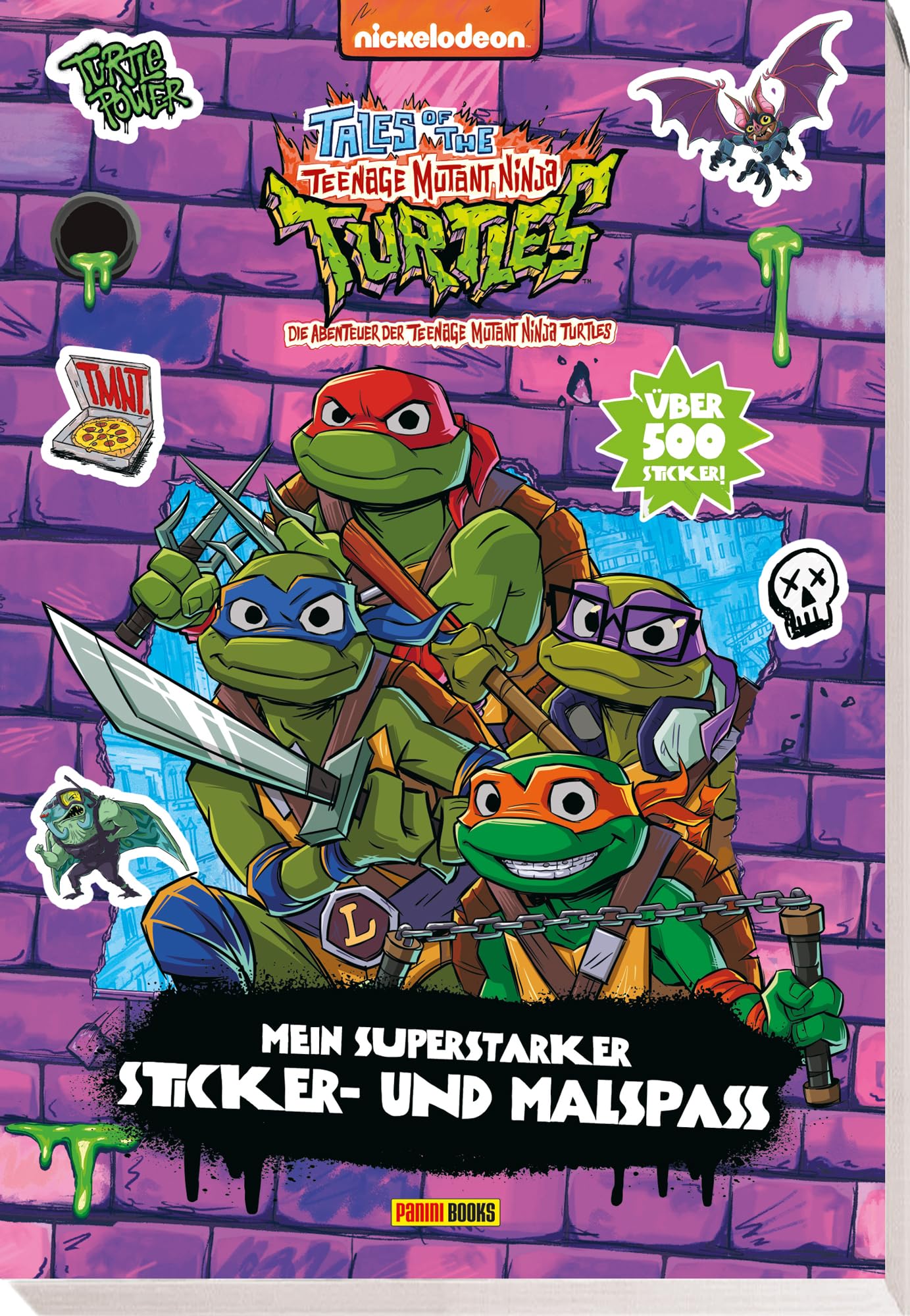 Tales of the Teenage Mutant Ninja Turtles: Mein superstarker Sticker- und Malspaß: Sticker- und Malblock