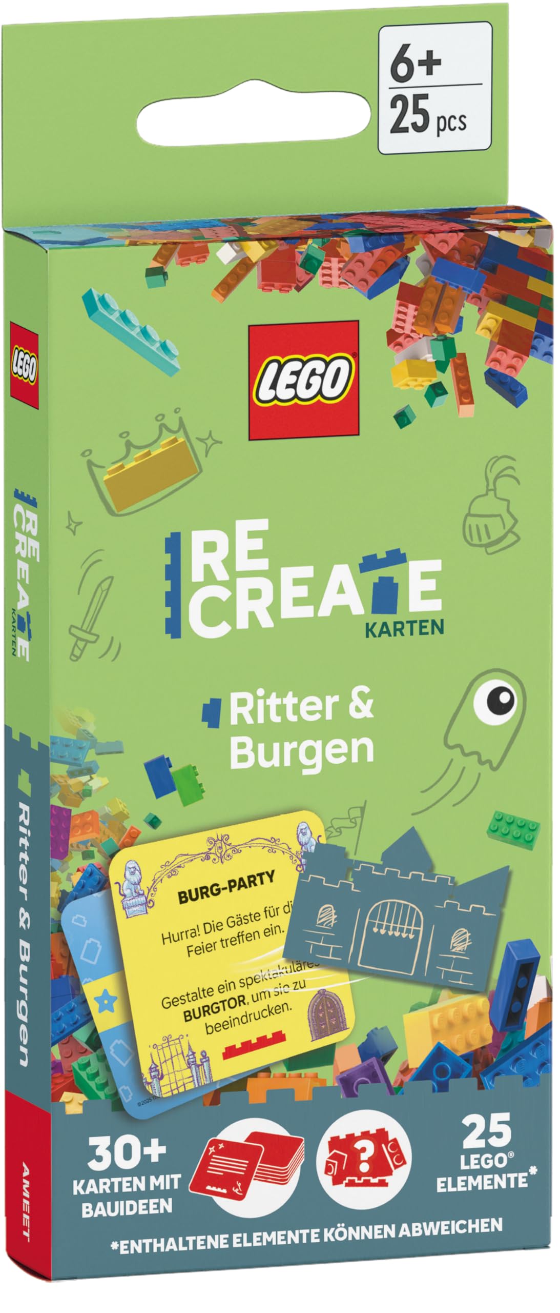 LEGO® - ReCreate Karten - Ritter & Burgen: mit LEGO-Elementen