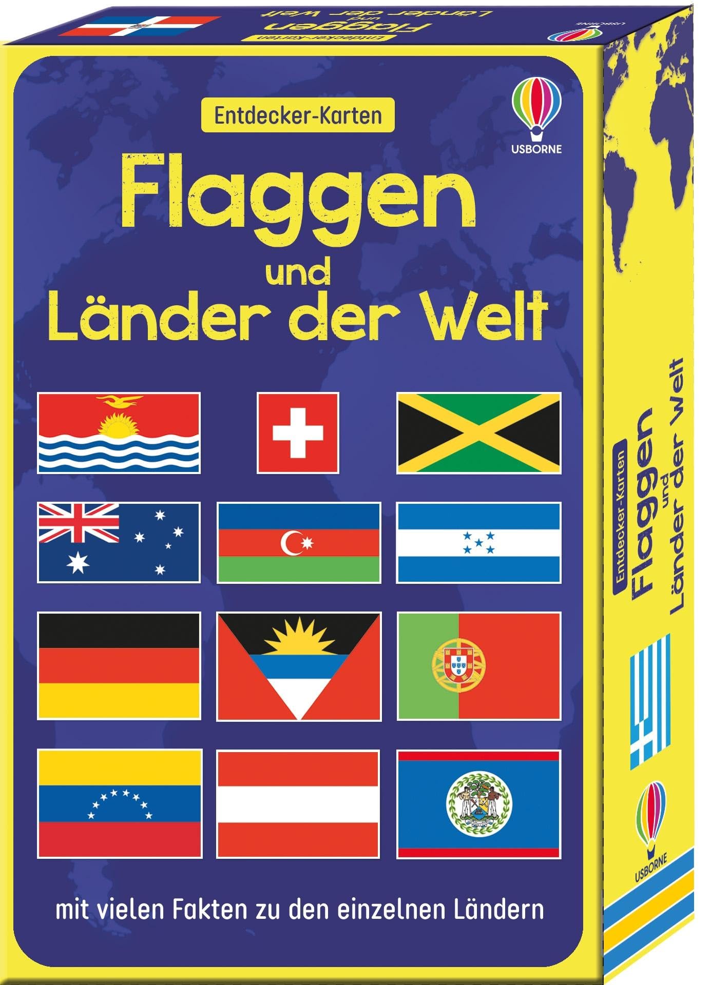 Entdecker-Karten: Flaggen und Länder der Welt: mit vielen Fakten zu den einzelnen Ländern - Karten-Set für Kinder ab 7 Jahren