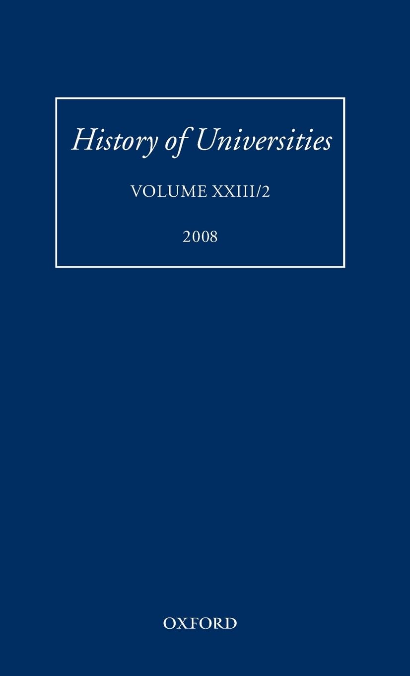 History of Universities: Volume XXIII/2