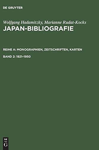 Japan-Bibliografie. Monographien, Zeitschriften, Karten / 1921–1950