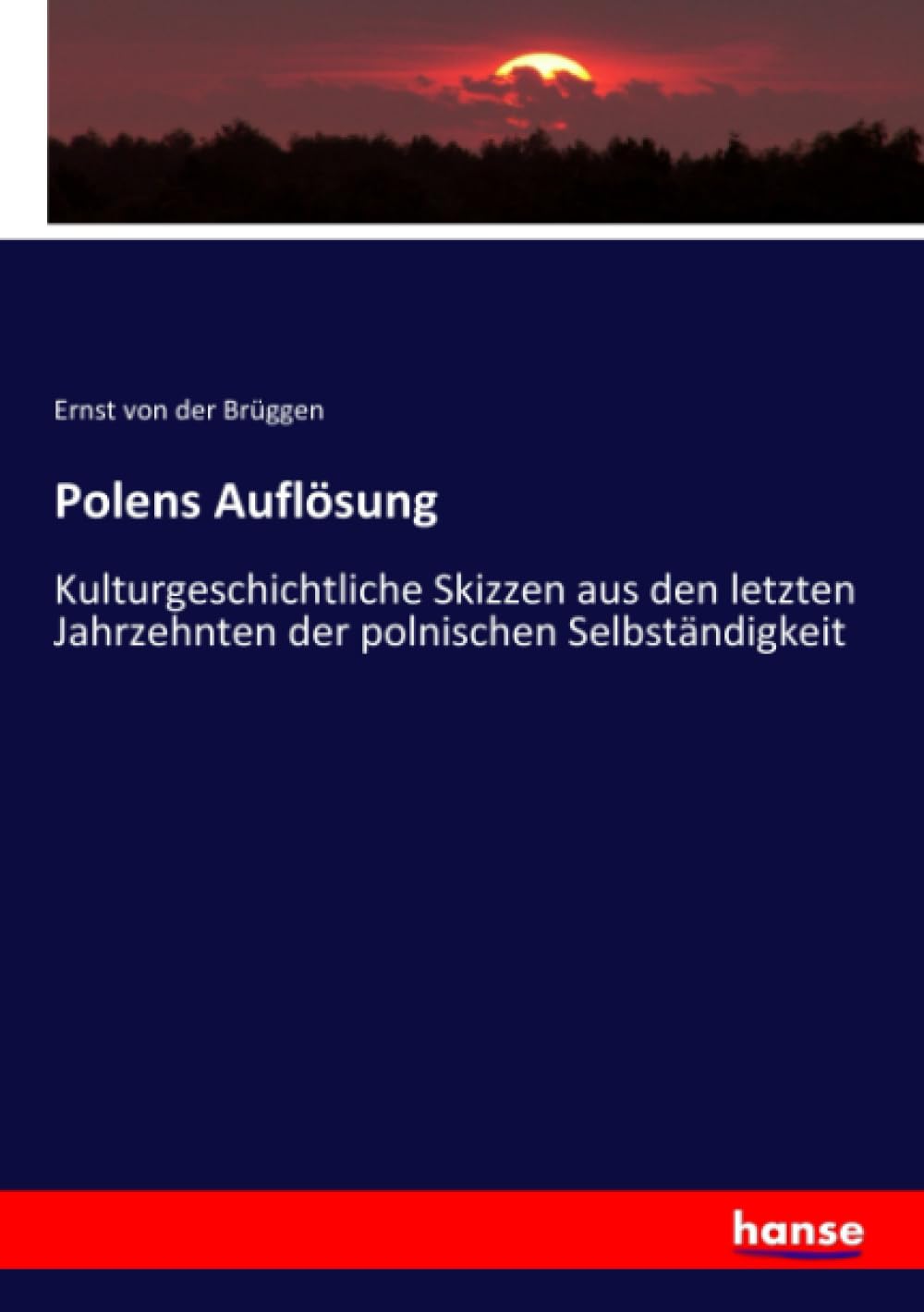 Polens Auflösung: Kulturgeschichtliche Skizzen aus den letzten Jahrzehnten der polnischen Selbständigkeit