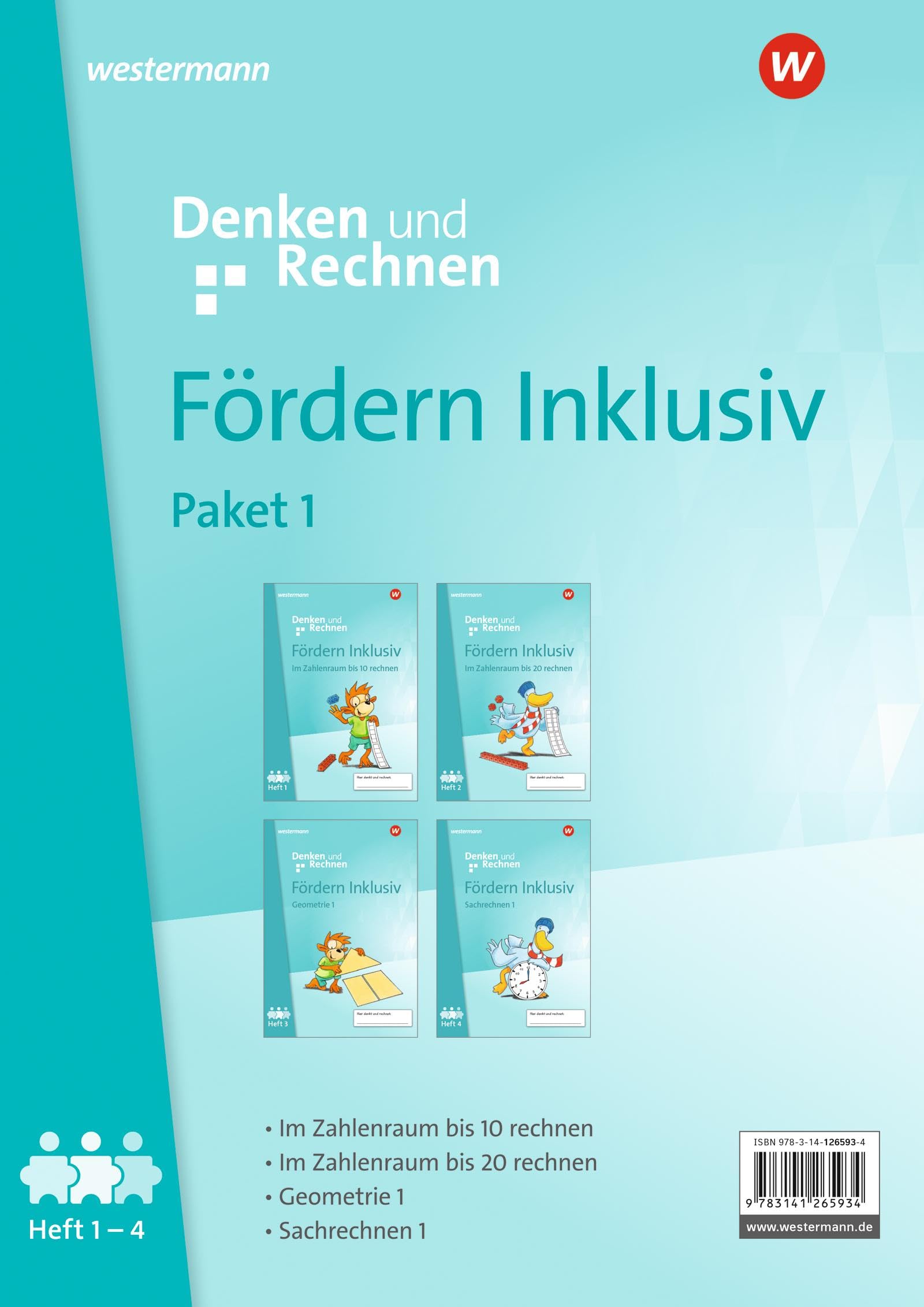 Fördern Inklusiv - Ausgabe 2024: Hefte 1-4 im Paket Denken und Rechnen