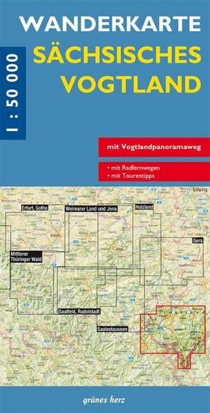 Wanderkarte Sächsisches Vogtland 1:50.000: Mit Plauen, Treuen, Auerbach, Falkenstein, Klingenthal, Oelsnitz, Markneukirchen, Bad Elster, Bad Brambach, ... Maßstab 1:50.000. (Wanderkarten 1:50.000)