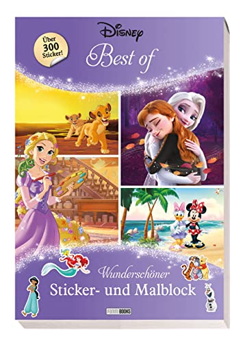 Disney Best of: Wunderschöner Sticker- und Malblock: über 300 Sticker!