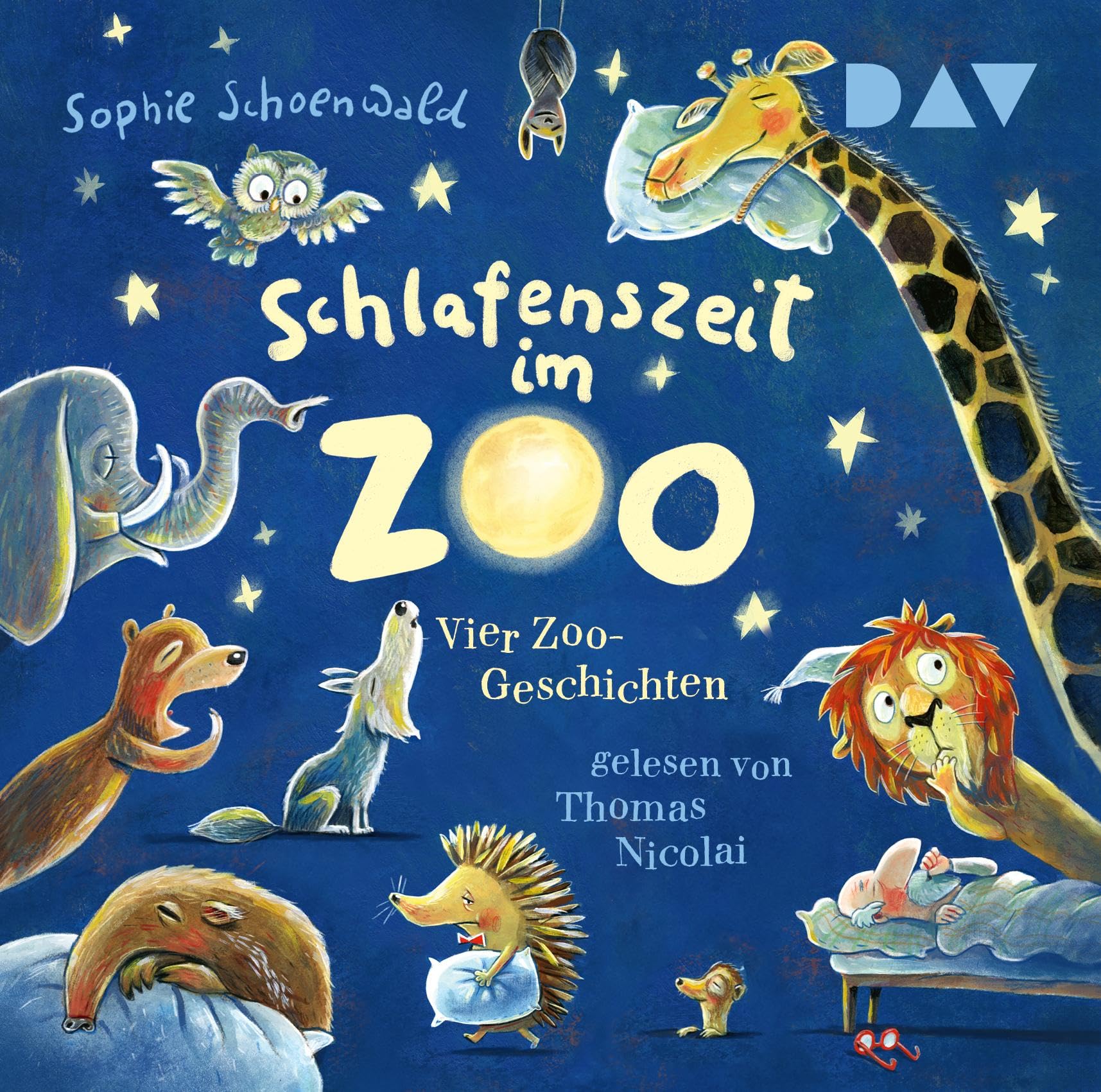 Schlafenszeit im Zoo. Vier Zoo-Geschichten: Ungekürzte szenische Lesungen mit Musik mit Thomas Nicolai (1 CD)