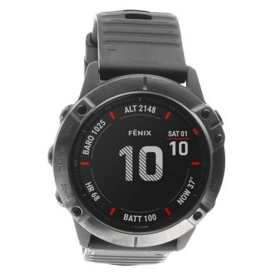 Garmin Fenix 6X Pro 51mm schwarz QuickFit-Armband mittelblau (010-02157-01)