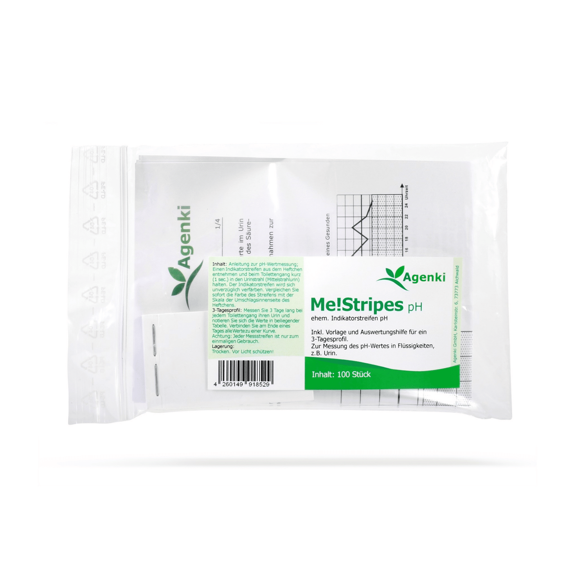 Me!Stripes pH - pH Wert Urin Teststreifen