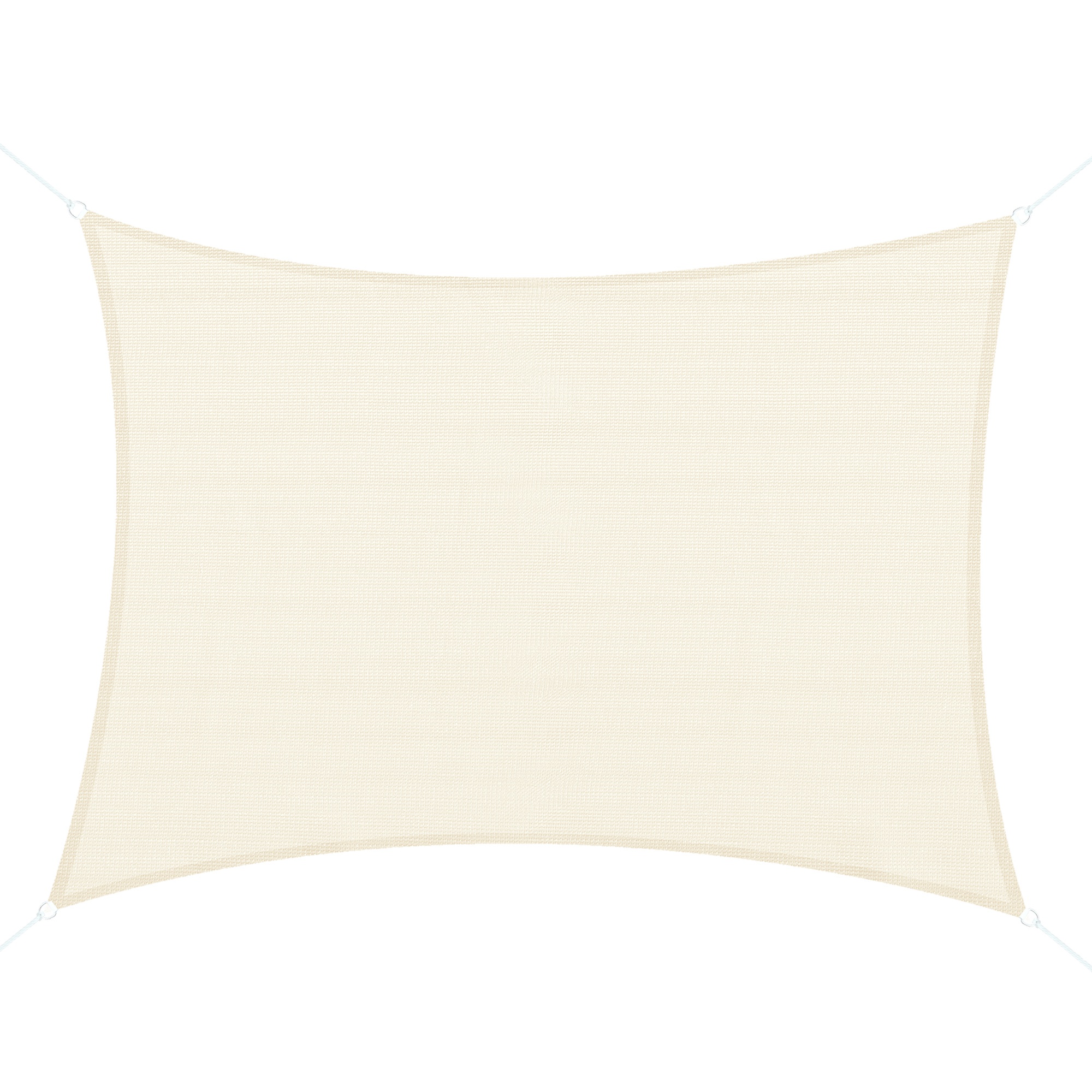 Outsunny Sonnensegel - Maße: 4x6m   Farbe: Creme   Stoff: HDPE