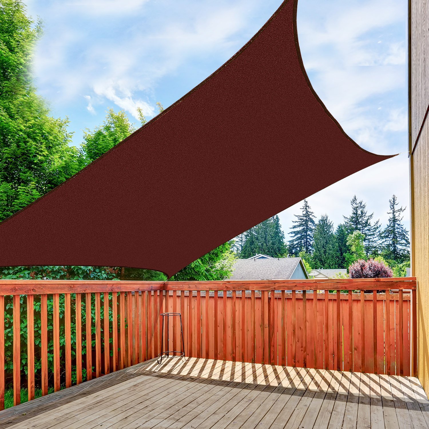 Outsunny Sonnensegel Sonnendach Terra HDPE 4x6m Aosom