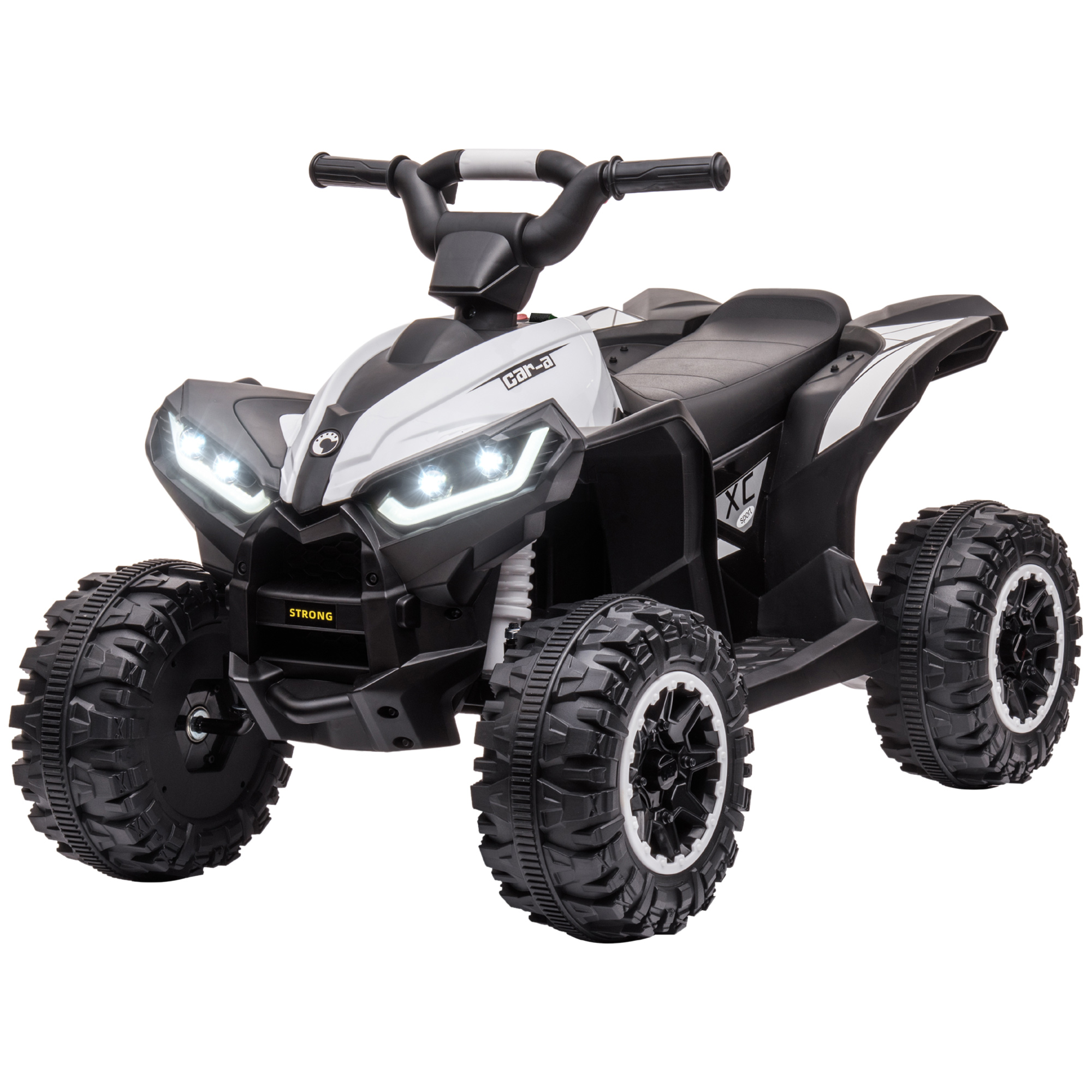 HOMCOM Elektro-Quad 12V Kinderquad mit MP3-Musikplayer und USB-Anschluss, Scheinwerfer, für Kinder 3-5 Jahre, 1,5-3 km/h   Aosom.de