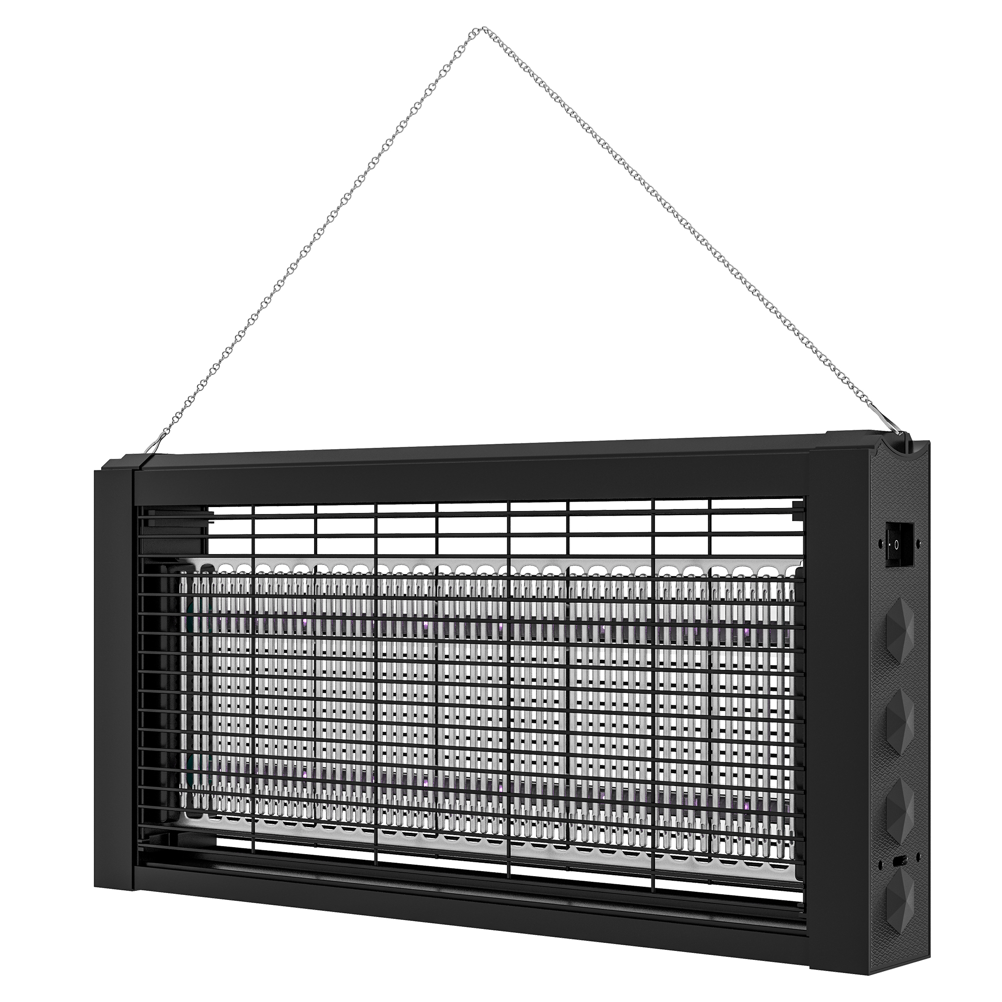 HOMCOM Insektenvernichter LED Lampe gegen Insekten Mücken Fliegen 8W, zum Aufstellen oder Aufhängen für Innenräume - effektiv für 60m² Aosom