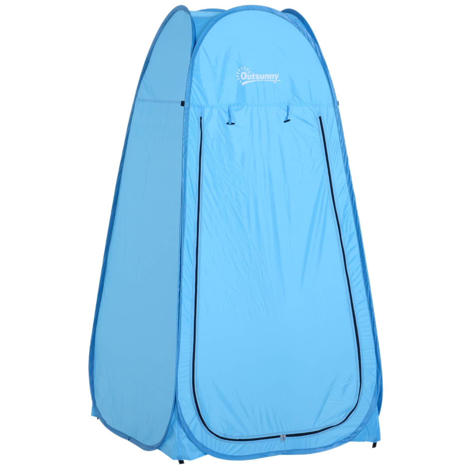 Outsunny Pop-Up-Duschkabine Instant Cabinet für Camping Polyester Blau   Aosom